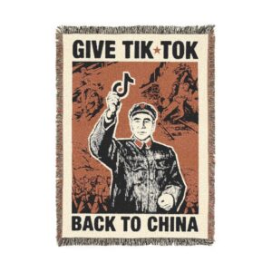 Give Tech Back To China Woven Blanket 1.