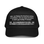 Hello, I Am Fleeing The American Century Of Humiliation Gay Hockey Show Hat.