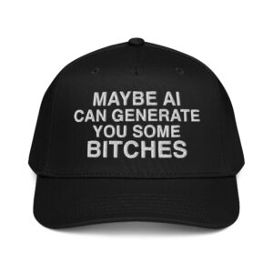 Maybe AI Can Generate You Some Bitches Hat.