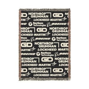 Military Industrial Complex Woven Blanket.