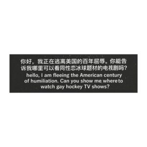 Hello i am fleeing the American century of humiliation. Can you show me where to watch gay hockey TV shows? Car magnet.