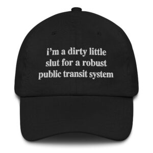 I'm A Dirty Little Slut For A Robust Public Transit System.