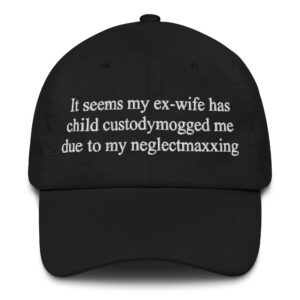 It Seems My Ex-Wife Has Child Custodymogged Me Due To My Neglectmaxxing Hat.