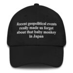 Recent Geopolitical Events Really Made Us Forget About That Baby Monkey In Japan Hat.