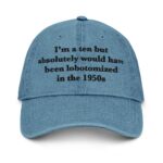 I'm a Ten But Absolutely Would Have Been Lobotomized In The 1950s Hat.