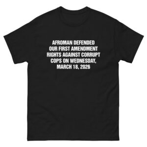 Afroman Defended Our First Amendment rights Against Corrupt Cops On Wednesday, March 18, 2026.
