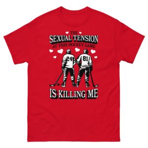 The Sexual Tension At This Hockey Game Is Killing Me Illustration.