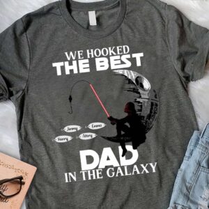 Hooked On Being Papa - Personalized Father's Day Fishing T-shirt and Hoodie