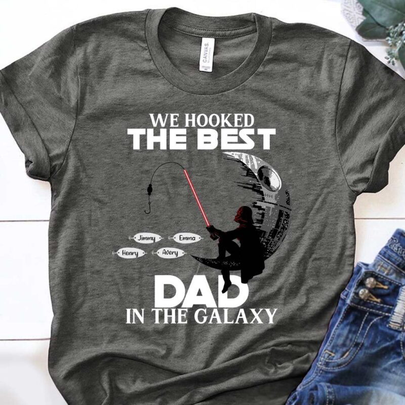 Hooked On Being Papa - Personalized Father's Day Fishing T-shirt and Hoodie
