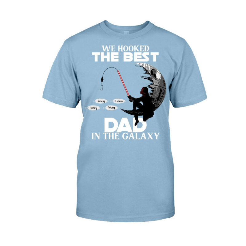 Hooked On Being Papa - Personalized Father's Day Fishing T-shirt and Hoodie